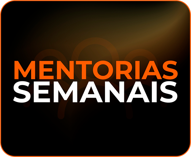Mentorias Semanais. Toda semana você vai poder acessar uma mentoria em grupo, com especialistas em Tráfego Pago, para poder resolver todas as suas dúvidas e dificuldades. Quando vendida em separado, nossa mentoria custa R$700/h. Por aqui, ela está incluída.