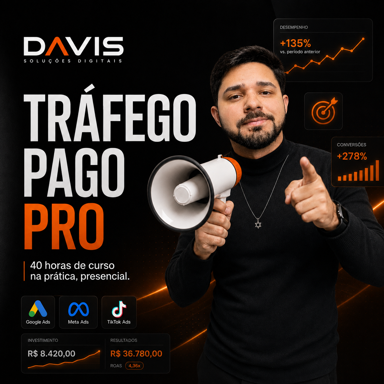 Curso de Tráfego Pago Pro para Empresários: Níveis 1 e 2 em Curitiba hibrido